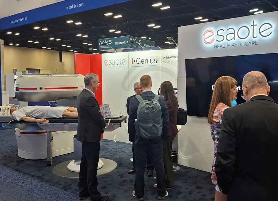 Stand Esaote I-Genius au congrès AANS, San Antonio